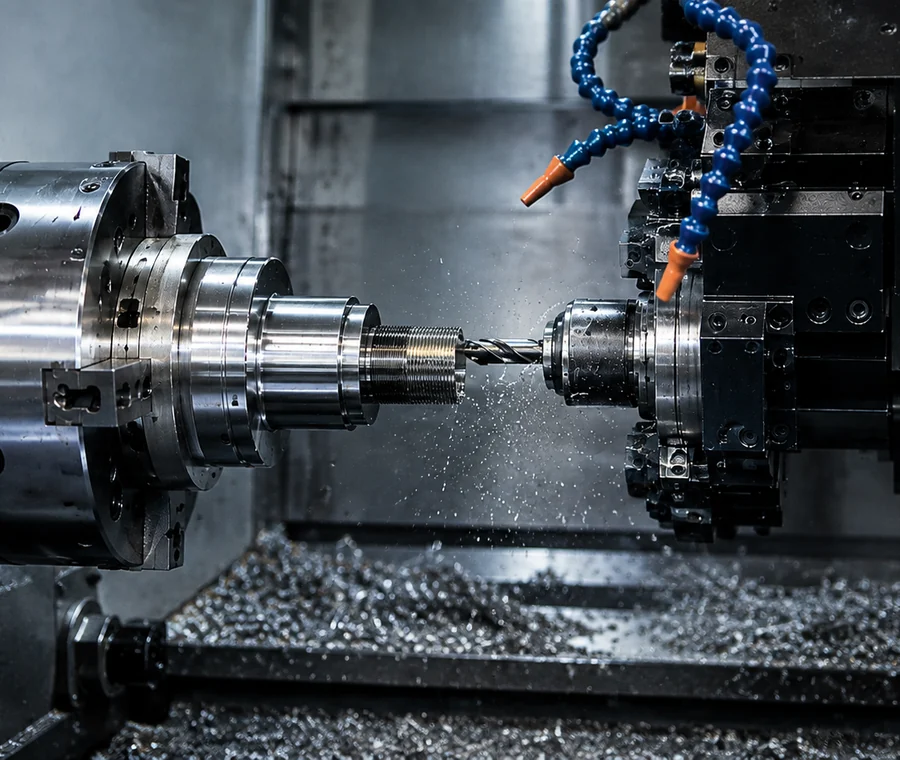 Equipo técnico trabajando en una solución industrial